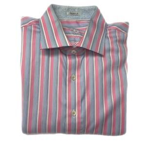 EUC - Bugatchi Uomo Striped Shirt - XXL